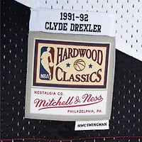 Mitchell  Ness Clyde Drexler /Black Portland Trail Blazers Hardwood Classics 1991/92 Split Swingman Jersey