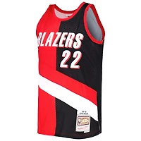 Mitchell  Ness Clyde Drexler /Black Portland Trail Blazers Hardwood Classics 1991/92 Split Swingman Jersey
