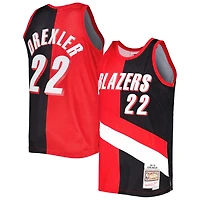Mitchell  Ness Clyde Drexler /Black Portland Trail Blazers Hardwood Classics 1991/92 Split Swingman Jersey