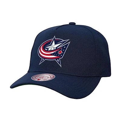 Mitchell Ness Columbus Blue Jackets Core Team Ground Pro Adjustable Hat