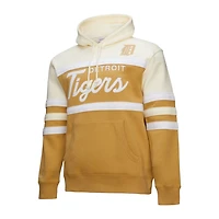 Mitchell  Ness Cream Detroit Tigers Head Coach Pullover Hoodie
