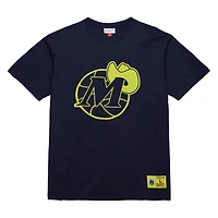 Mitchell  Ness Dallas Mavericks Hardwood Classics Neon Nights Premium T-Shirt