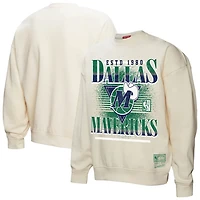 Mitchell  Ness Dallas Mavericks Oversprayed Pullover Sweatshirt