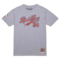 Mitchell  Ness David Ortiz Heather Boston Red Sox Cooperstown Collection Player T-Shirt