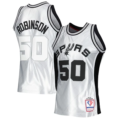 Mitchell Ness David Robinson San Antonio Spurs 1998/99 Hardwood Classics 75th Anniversary Swingman Jersey