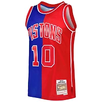 Mitchell  Ness Dennis Rodman /Red Detroit Pistons Hardwood Classics 1988/89 Split Swingman Jersey