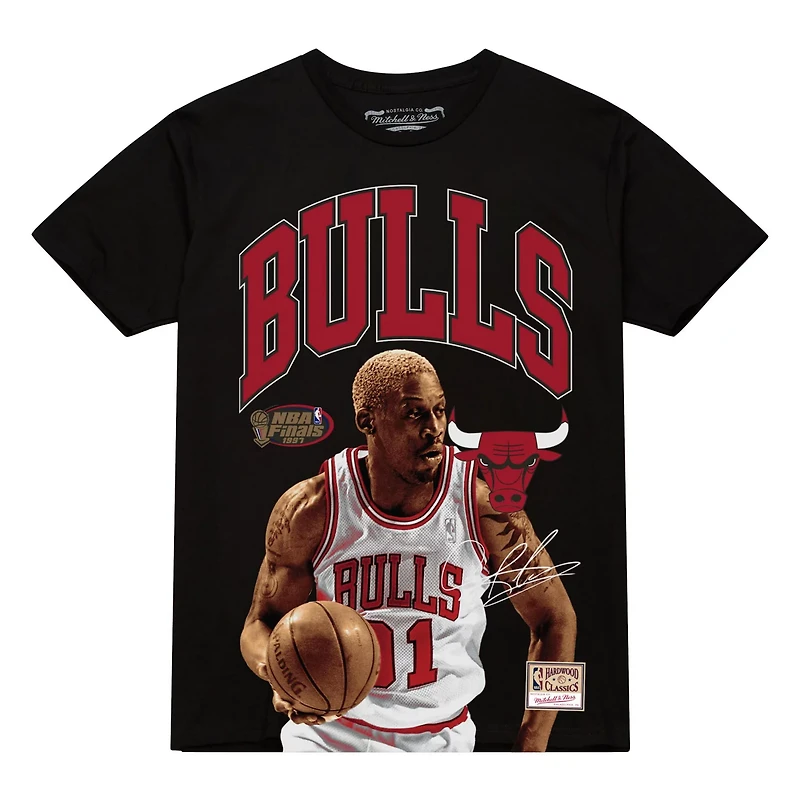 Mitchell  Ness Dennis Rodman Chicago Bulls Hardwood Classics Player Arch T-Shirt