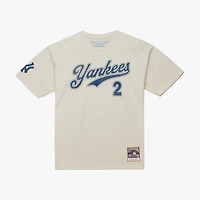 Mitchell  Ness Derek Jeter New York Yankees Cooperstown Collection Throwback Name Number T-Shirt