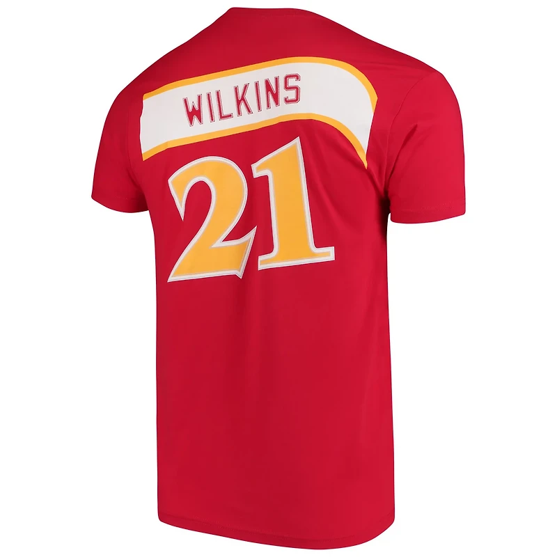 Mitchell  Ness Dominique Wilkins Atlanta Hawks Hardwood Classics Team Name Number T-Shirt