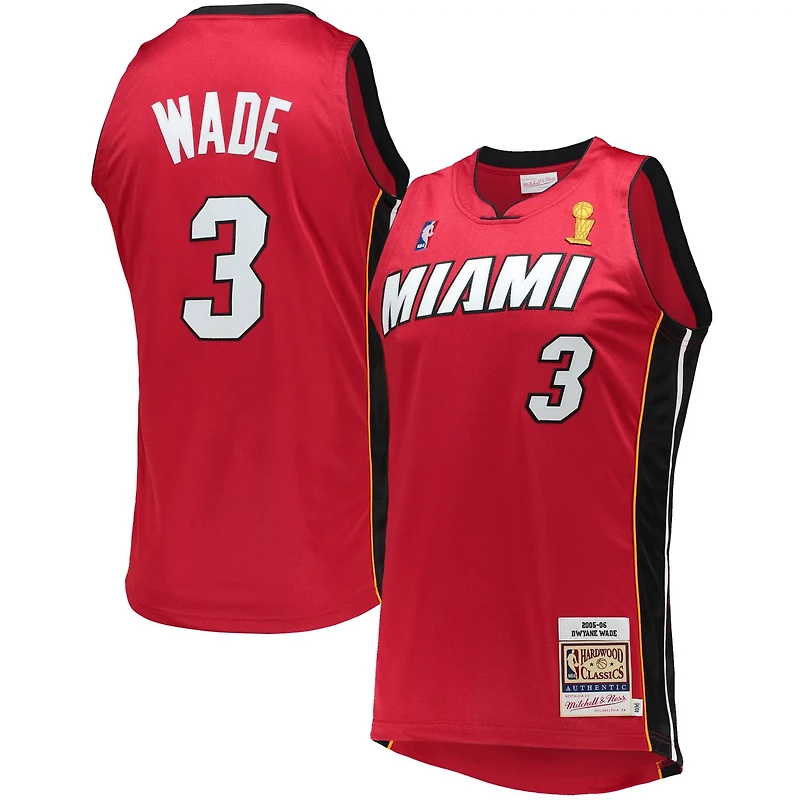 Mitchell Ness Dwyane Wade Miami Heat 2005-06 Hardwood Classics Authentic Jersey
