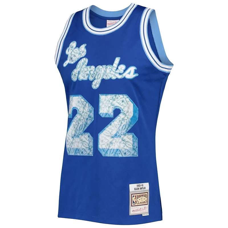 Mitchell  Ness Elgin Baylor Los Angeles Lakers 1996/97 Hardwood Classics NBA 75th Anniversary Diamond Swingman Jersey