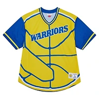 Mitchell  Ness en State Warriors Jumbotron 30 Mesh V-Neck T-Shirt