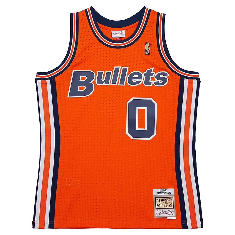 Mitchell  Ness Gilbert Arenas Washington Bullets 2004 05 Hardwood Classics Swingman Jersey