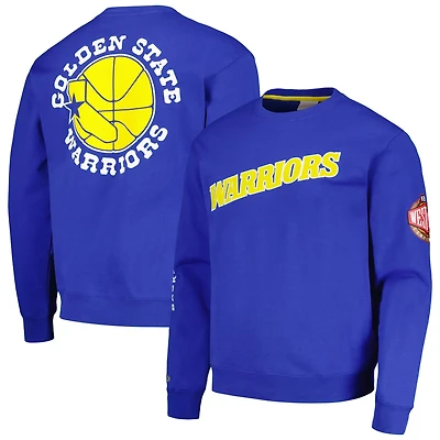 Mitchell  Ness Golden State Warriors Hardwood Classics There and Back Pullover Sweatshirt