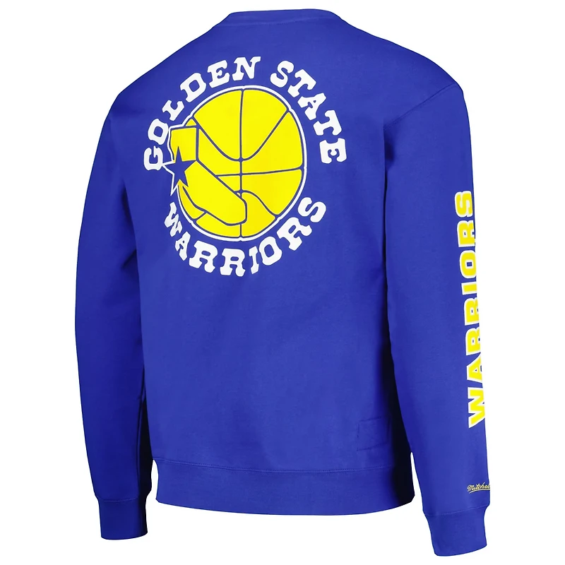Mitchell Ness Golden State Warriors Hardwood Classics There and Back Pullover Sweatshirt