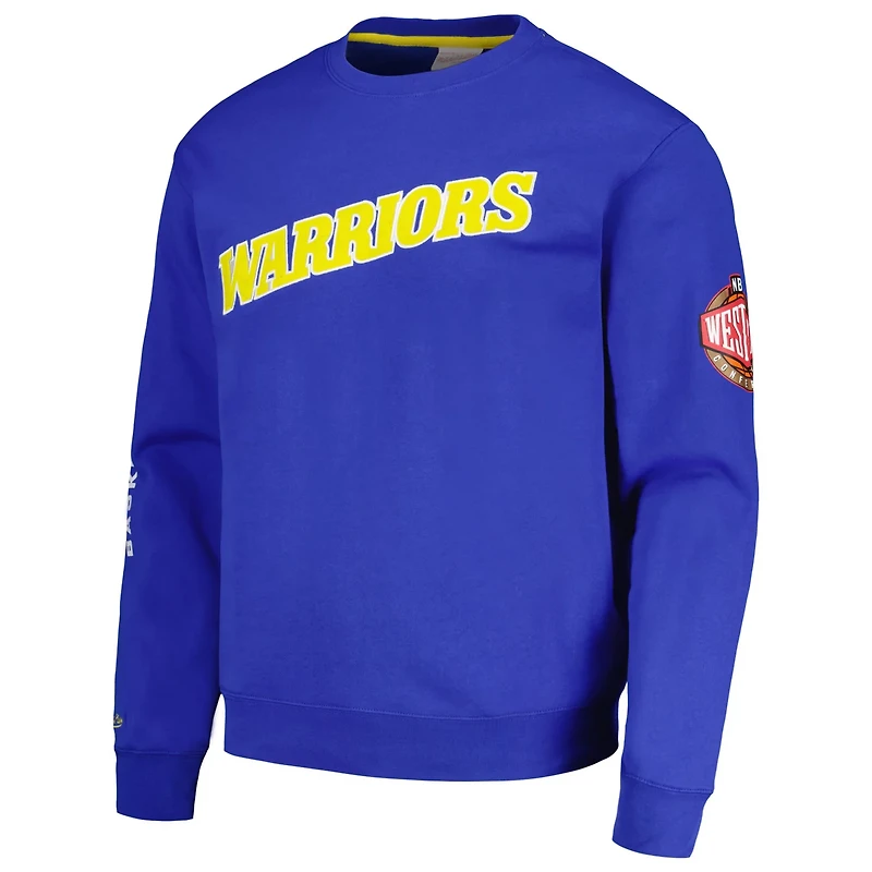 Mitchell Ness Golden State Warriors Hardwood Classics There and Back Pullover Sweatshirt