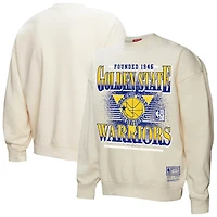 Mitchell  Ness Golden State Warriors Oversprayed Pullover Sweatshirt
