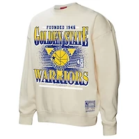 Mitchell  Ness Golden State Warriors Oversprayed Pullover Sweatshirt