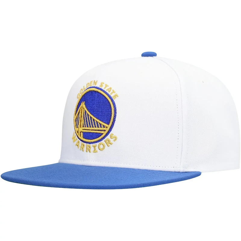 Mitchell  Ness Golden State Warriors Soul Logo Shine 2-Tone Snapback Hat