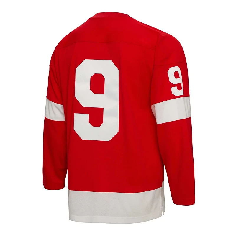 Mitchell  Ness Gordie Howe Detroit Wings Big  Tall 1960 Captain Patch Blue Line Player Jersey