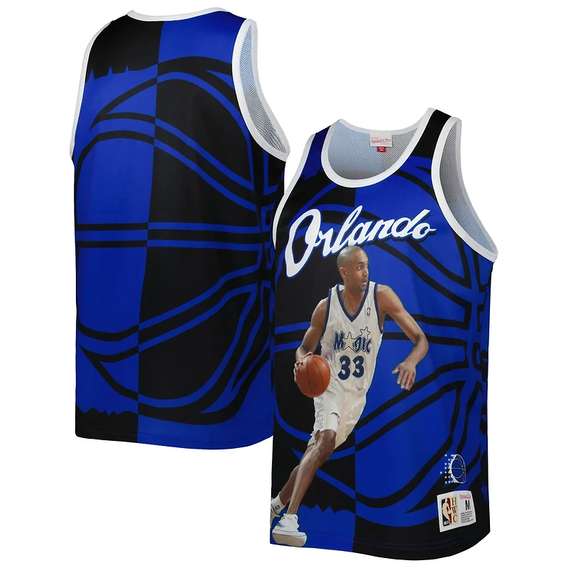 Mitchell Ness Grant Hill /Black Orlando Magic Sublimated Player Tank Top