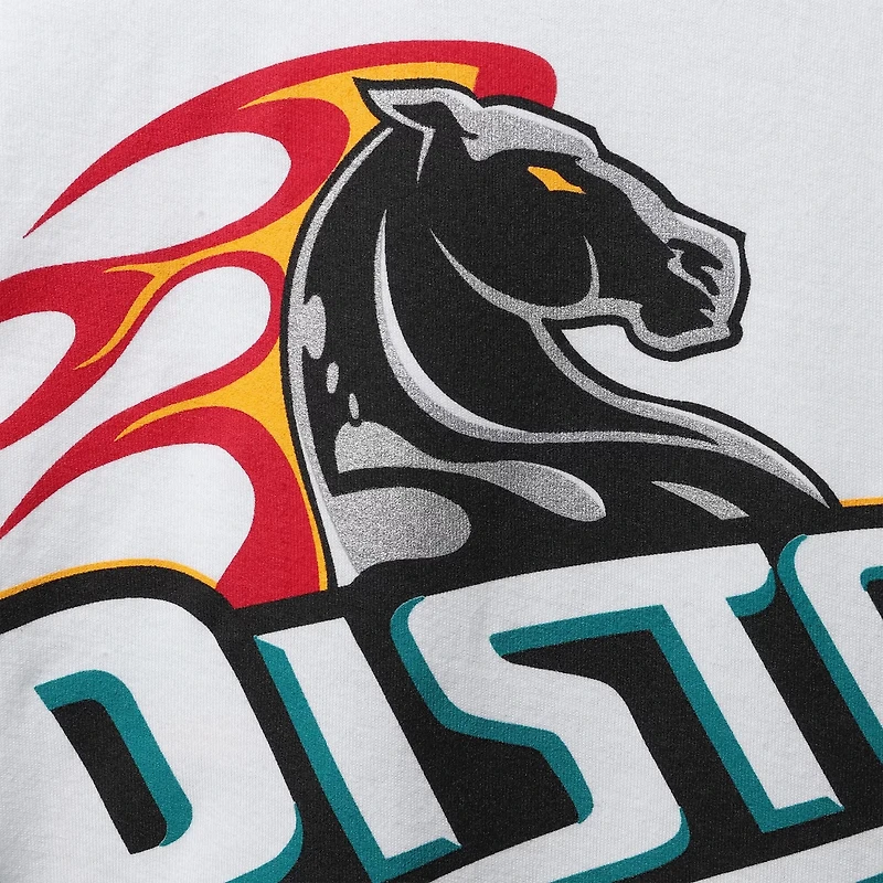 Mitchell  Ness Grant Hill Detroit Pistons Hardwood Classics Stitch Name Number T-Shirt