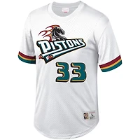 Mitchell  Ness Grant Hill Detroit Pistons Hardwood Classics Stitch Name Number T-Shirt