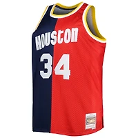 Mitchell  Ness Hakeem Olajuwon /Red Houston Rockets Big Tall Hardwood Classics 1993/94 Split Swingman Jersey