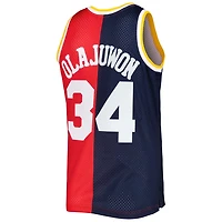 Mitchell  Ness Hakeem Olajuwon /Red Houston Rockets Hardwood Classics 1993/94 Split Swingman Jersey