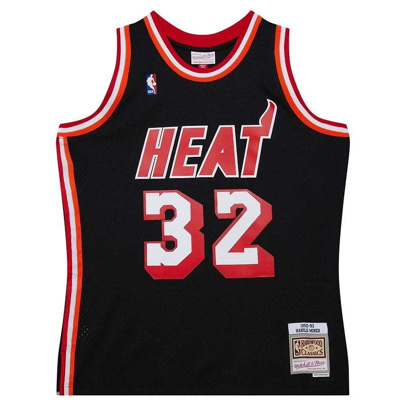 Mitchell  Ness Harold Miner Miami Heat 1992/93 Hardwood Classics Swingman Throwback Jersey