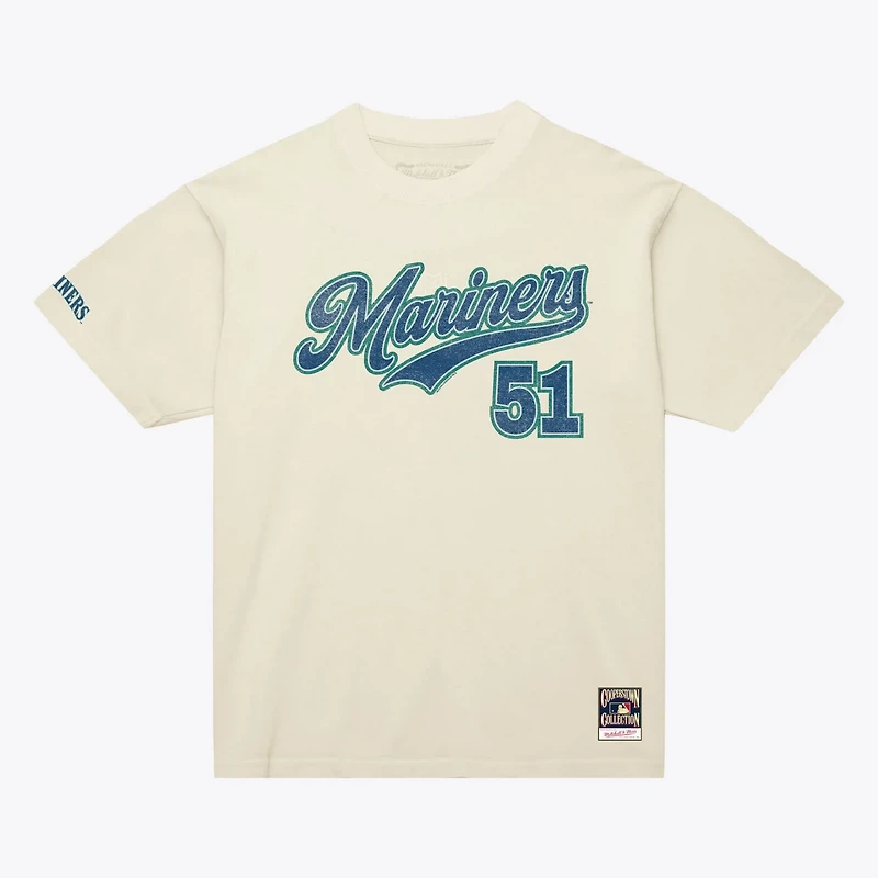 Mitchell Ness Ichiro Suzuki Seattle Mariners Cooperstown Collection Throwback Name Number T-Shirt