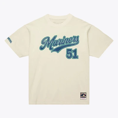 Mitchell Ness Ichiro Suzuki Seattle Mariners Cooperstown Collection Throwback Name Number T-Shirt