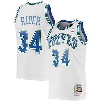 Mitchell  Ness Isaiah Rider Minnesota Timberwolves 1995/96 Hardwood Classics Swingman Jersey