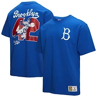 Mitchell  Ness Jackie Robinson Brooklyn Dodgers Legends Collection Vintage Logo T-Shirt