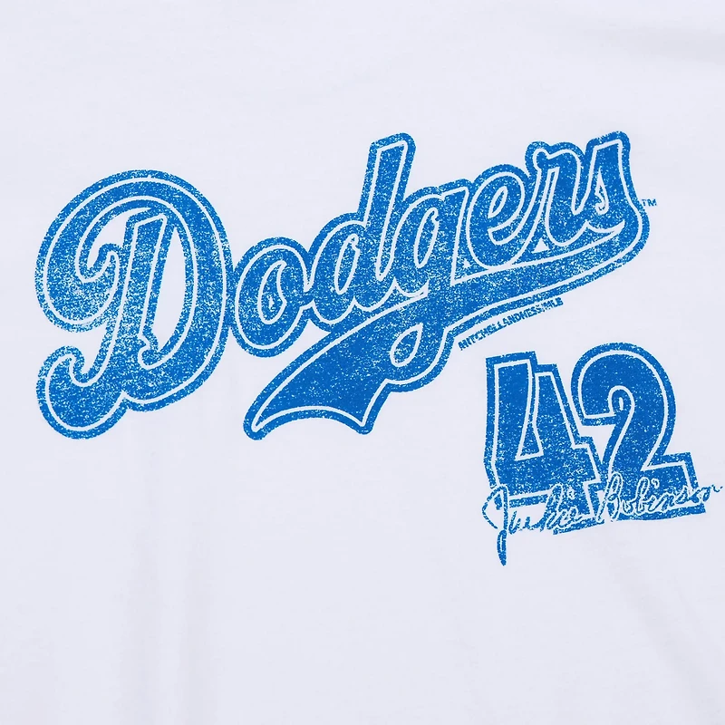 Mitchell  Ness Jackie Robinson Los Angeles Dodgers Cooperstown Collection Player T-Shirt