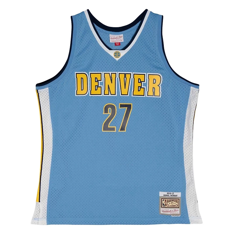 Mitchell Ness Jamal Murray Powder Denver Nuggets 2016/17 Throwback Swingman Jersey