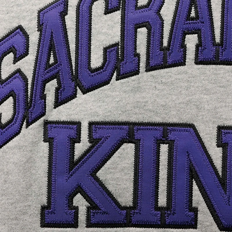 Mitchell  Ness Jason Williams Heathered Gray Sacramento Kings Big Tall Name Number Pullover Hoodie