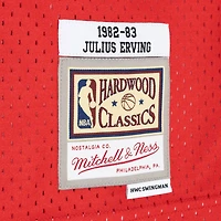 Mitchell  Ness Julius Erving /Red Philadelphia 76ers Hardwood Classics 1982/83 Split Swingman Jersey