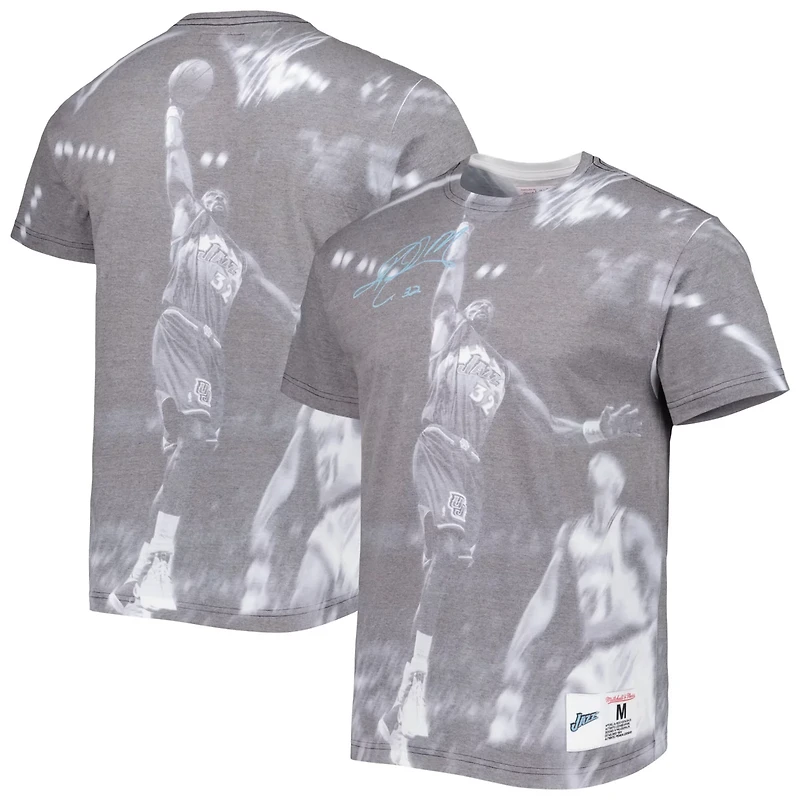 Mitchell Ness Karl Malone Utah Jazz Above The Rim T-Shirt