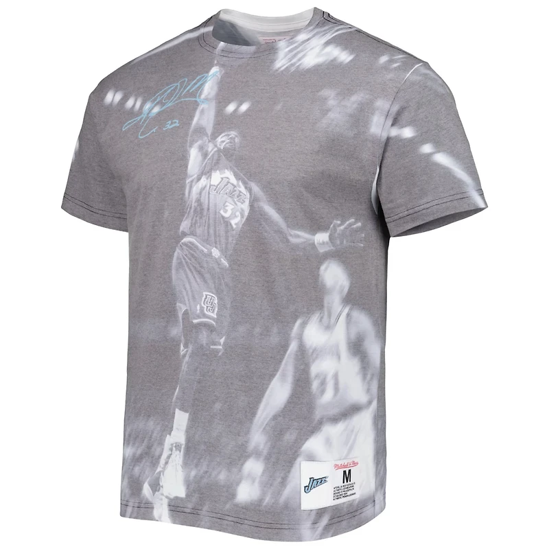 Mitchell Ness Karl Malone Utah Jazz Above The Rim T-Shirt