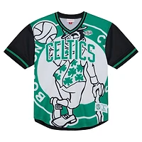 Mitchell  Ness Kelly Boston Celtics Jumbotron 30 Mesh V-Neck T-Shirt