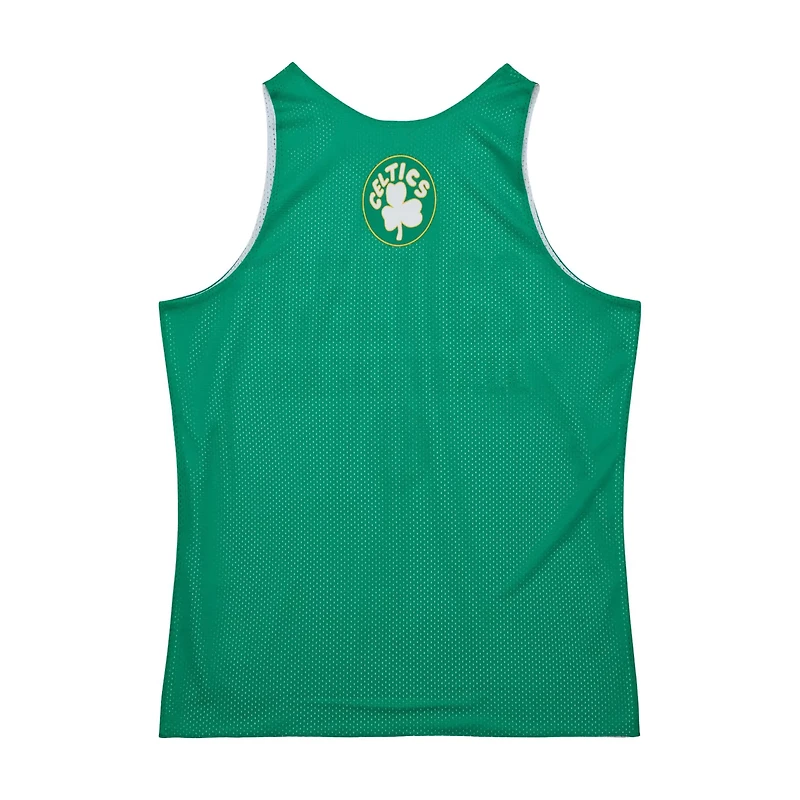 Mitchell  Ness Kelly White Boston Celtics Hardwood Classics Reversible Mesh Practice Jersey