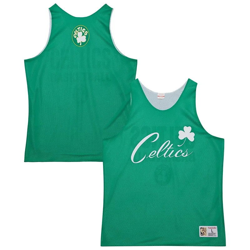 Mitchell  Ness Kelly White Boston Celtics Hardwood Classics Reversible Mesh Practice Jersey