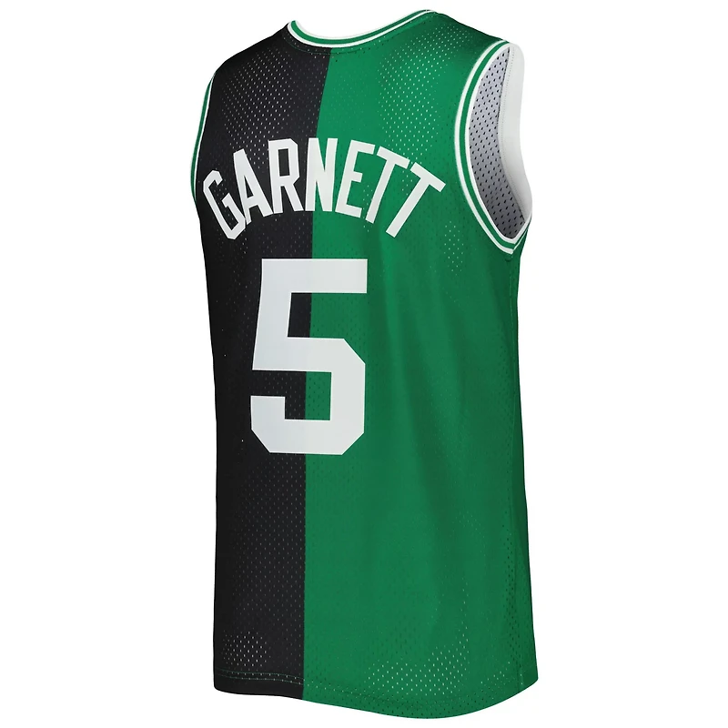 Mitchell Ness Kevin Garnett /Kelly Green Boston Celtics Hardwood Classics 2007/08 Split Swingman Jersey