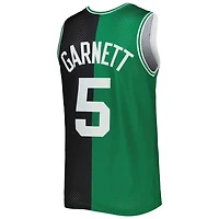 Mitchell  Ness Kevin Garnett /Kelly Green Boston Celtics Hardwood Classics 2007/08 Split Swingman Jersey