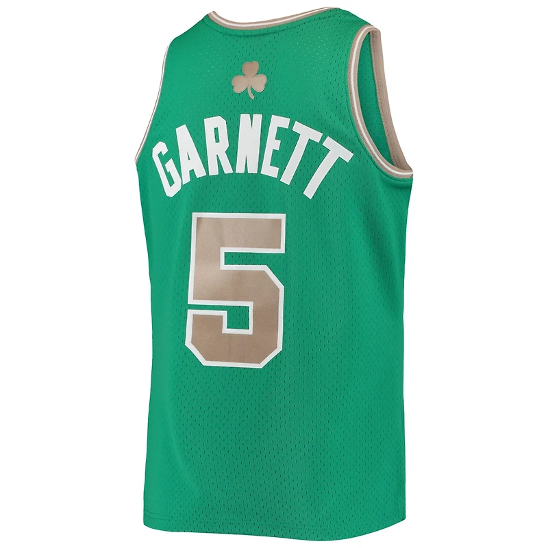 Mitchell  Ness Kevin Garnett Kelly Boston Celtics 2001/02 Hardwood Classics Swingman Jersey