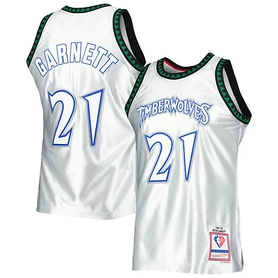 Mitchell  Ness Kevin Garnett Minnesota Timberwolves 1997/98 Hardwood Classics 75th Anniversary Swingman Jersey