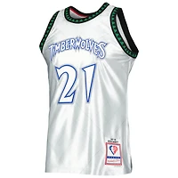 Mitchell  Ness Kevin Garnett Minnesota Timberwolves 1997/98 Hardwood Classics 75th Anniversary Swingman Jersey