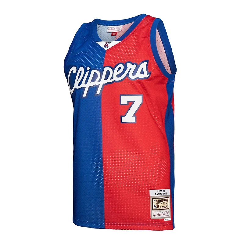 Mitchell  Ness Lamar Odom /Red LA Clippers Hardwood Classics 2000/01 Split Swingman Jersey