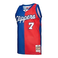 Mitchell  Ness Lamar Odom /Red LA Clippers Hardwood Classics 2000/01 Split Swingman Jersey